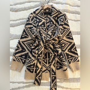 Banana Republic Heritage Jacquard Cardigan - Latte Cream